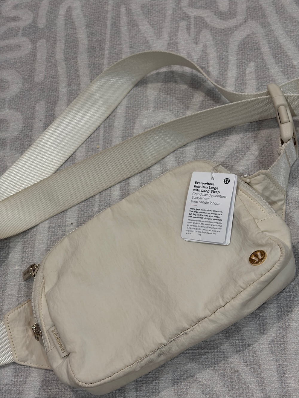 lululemon athletica Cream Everywhere Belt Bag Large with Long Strap